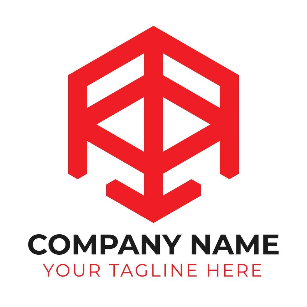 Professional creative abstract business logo design template Free Vector