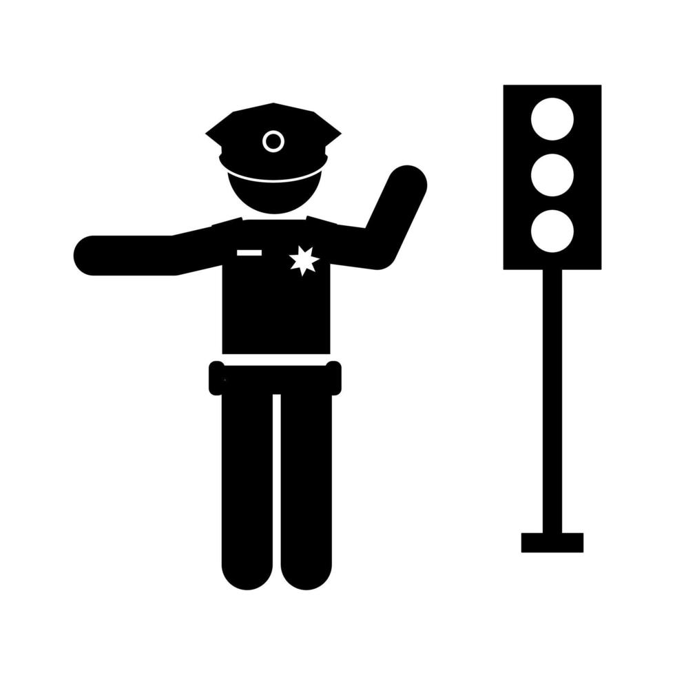 police arrest criminals. Policeman icon. Simple illustration of policeman vector. criminals in prison vector