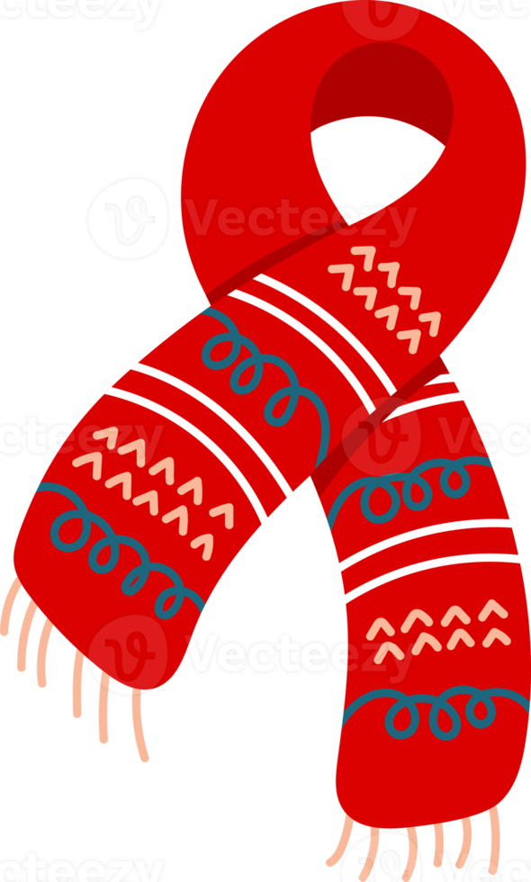 winter scarf, Christmas and winter decoration png