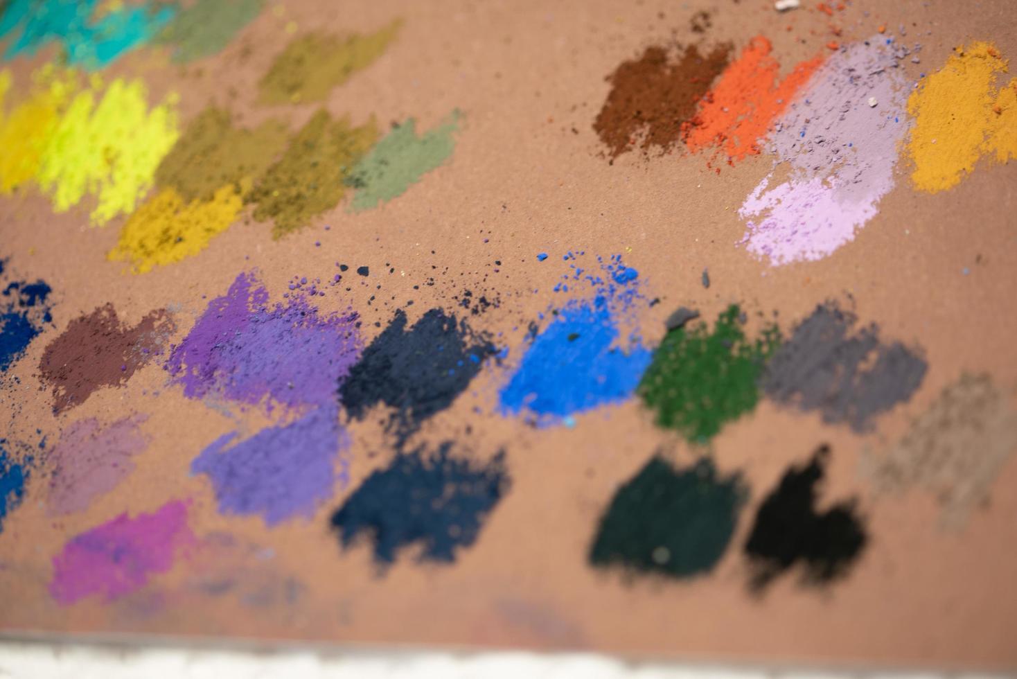 Palette of colors photo