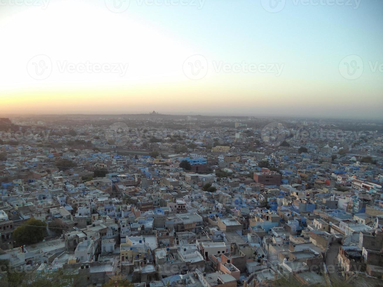 amanecer ver desde Jodhpur ciudad foto