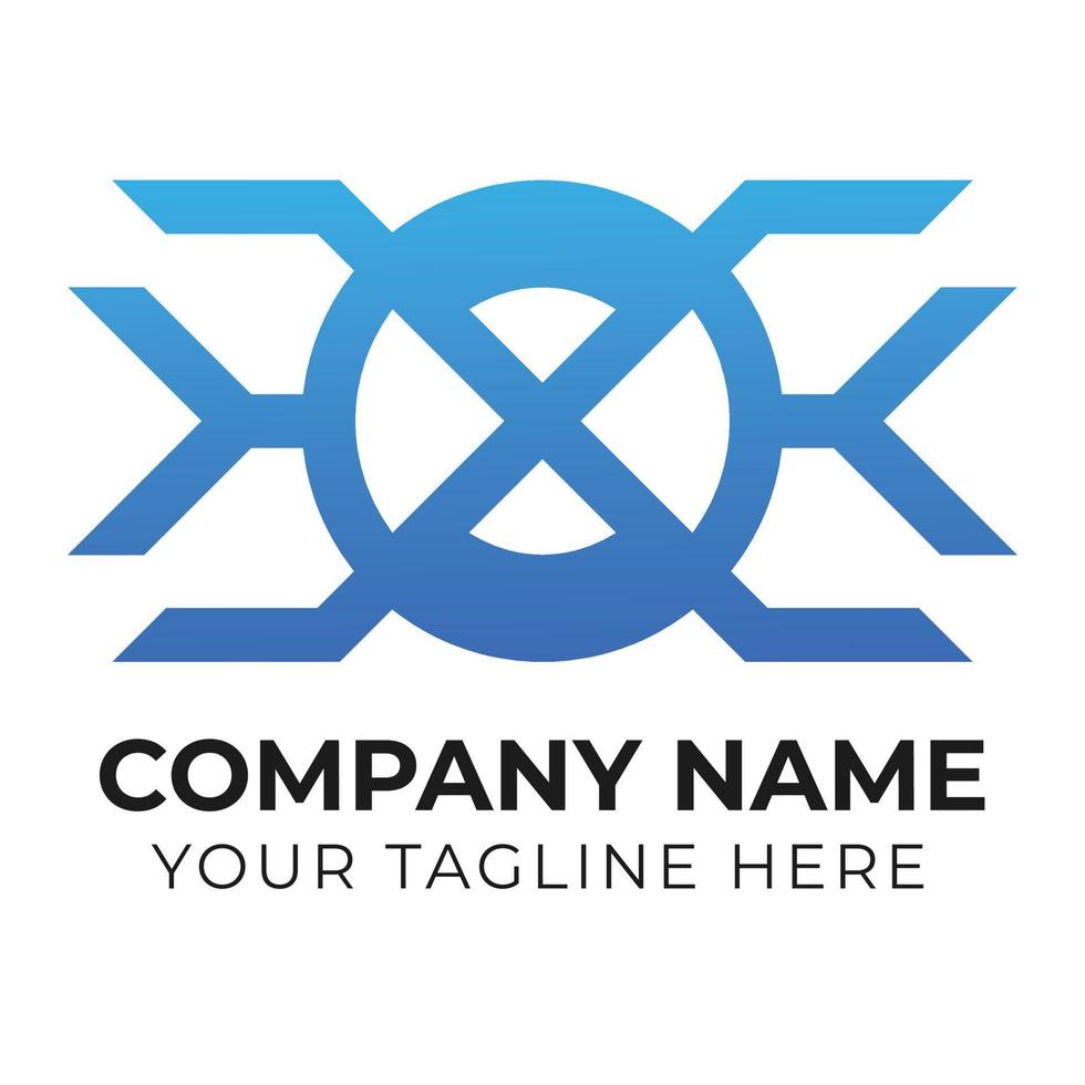 Corporate modern abstract business logo design template Free Vector