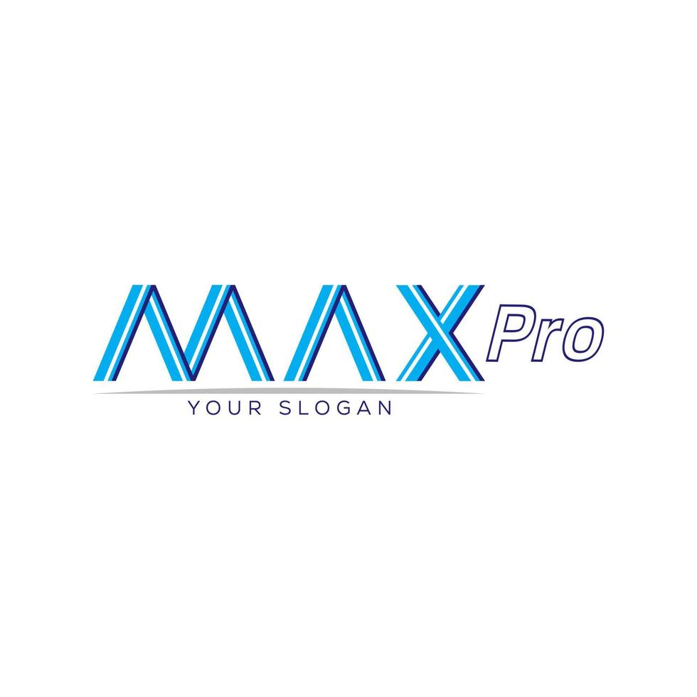 Max Pro Logo, Icon Vector Illustration Template