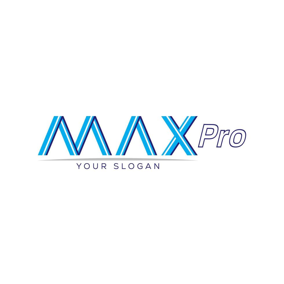 max Pro logo, icono vector ilustración modelo