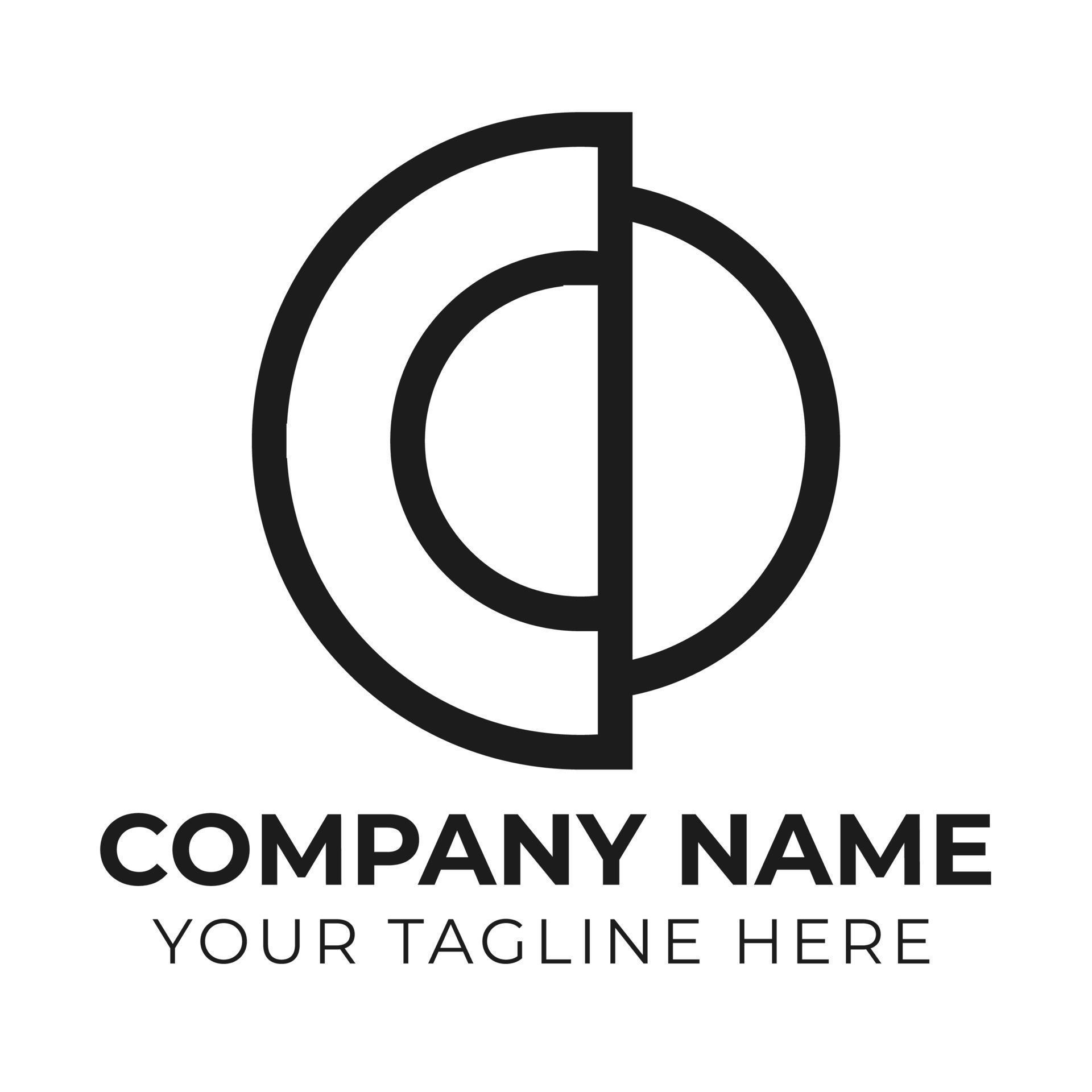 Corporate modern minimal business CD letter logo design template Free Corporate modern minimal business CD letter logo design template Free