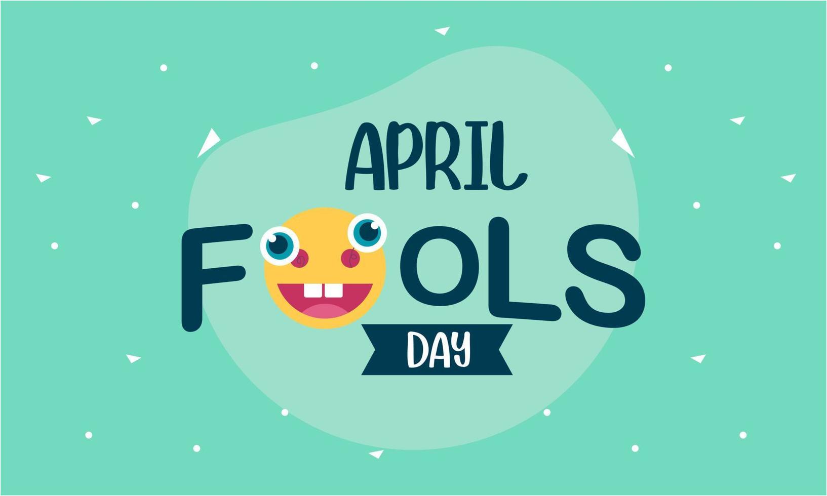 April fools day illustration vector