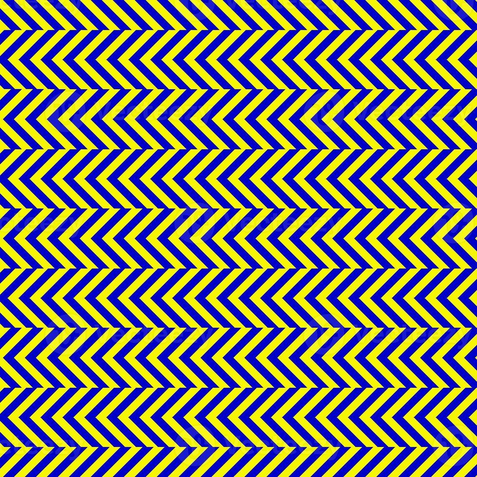 clásico azul y amarillo cheurón sin costura modelo. sin costura zig zag modelo antecedentes. regular textura antecedentes. adecuado para póster, folleto, folleto, fondo, tarjeta, etc. foto