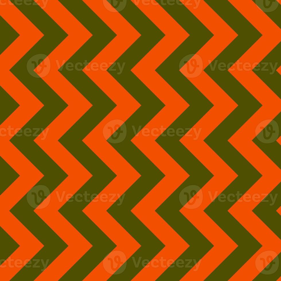 Classic olive green and orange chevron seamless pattern. Seamless zig zag pattern background. Regular texture background. Suitable for poster, brochure, leaflet, backdrop, card. photo