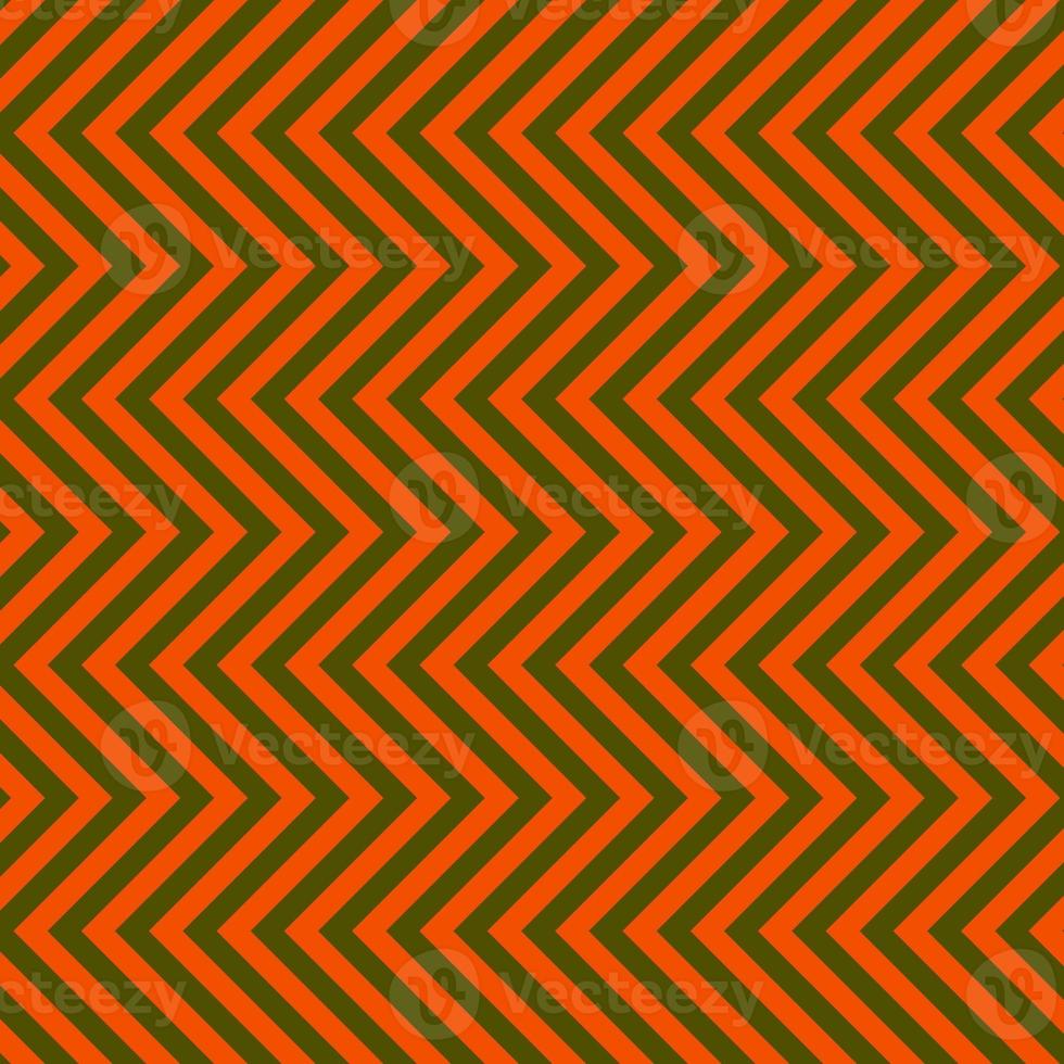 clásico aceituna verde y naranja cheurón sin costura modelo. sin costura zig zag modelo antecedentes. regular textura antecedentes. adecuado para póster, folleto, folleto, fondo, tarjeta. foto