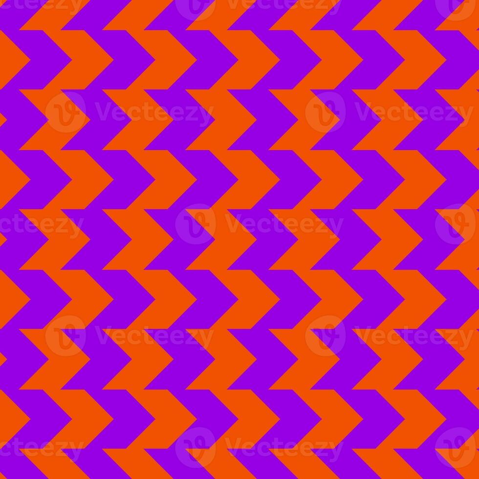 Classic violet and orange chevron seamless pattern. Seamless zig zag pattern background. Regular texture background. Suitable for poster, brochure, leaflet, backdrop, card, etc. photo