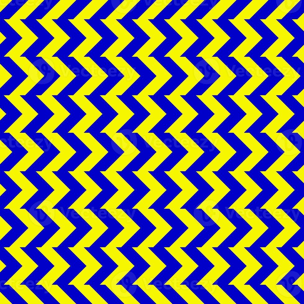 Classic blue and yellow chevron seamless pattern. Seamless zig zag pattern background. Regular texture background. Suitable for poster, brochure, leaflet, backdrop, card, etc. photo