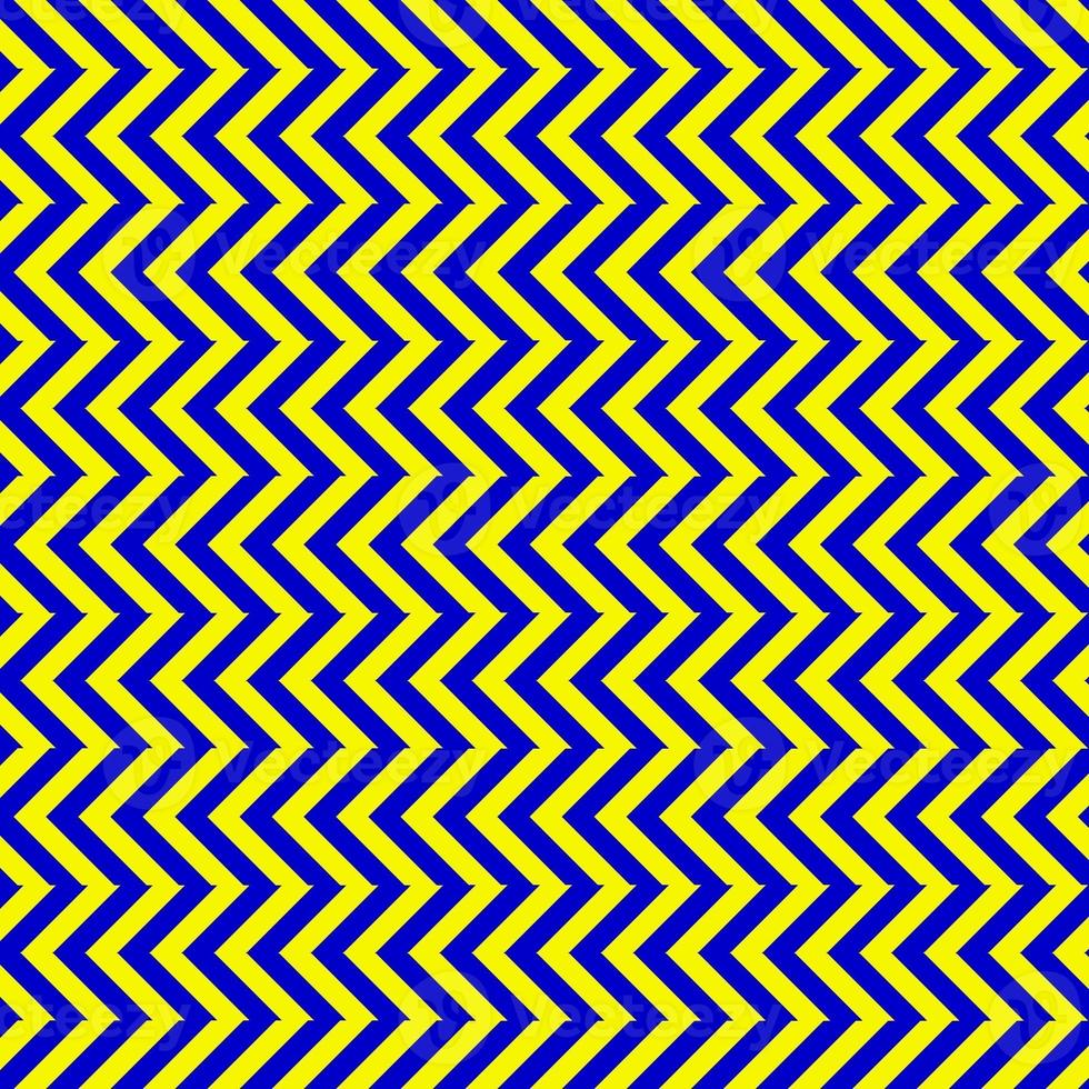 Classic blue and yellow chevron seamless pattern. Seamless zig zag pattern background. Regular texture background. Suitable for poster, brochure, leaflet, backdrop, card, etc. photo