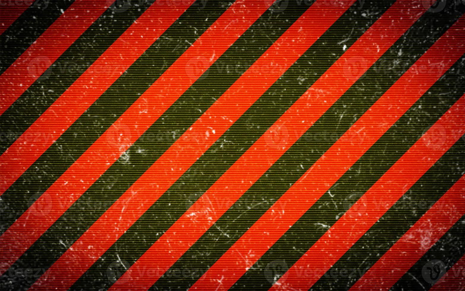 Old and classic popular diagonal orange and olive green pattern stripe background with white dust effect. Retro and vintage design concept. Suitable for poster, brochure, leaflet, backdrop, card, etc. photo