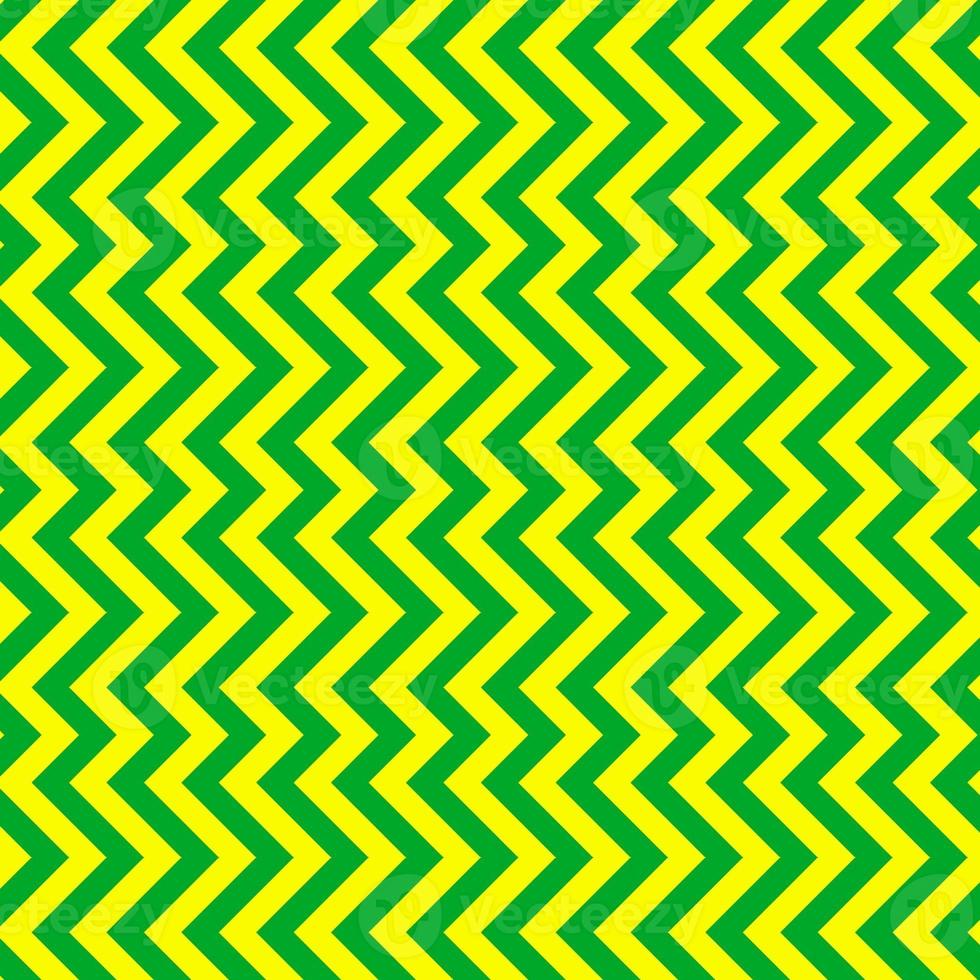 clásico verde y amarillo cheurón sin costura modelo. sin costura zig zag modelo antecedentes. regular textura antecedentes. adecuado para póster, folleto, folleto, fondo, tarjeta, etc. foto