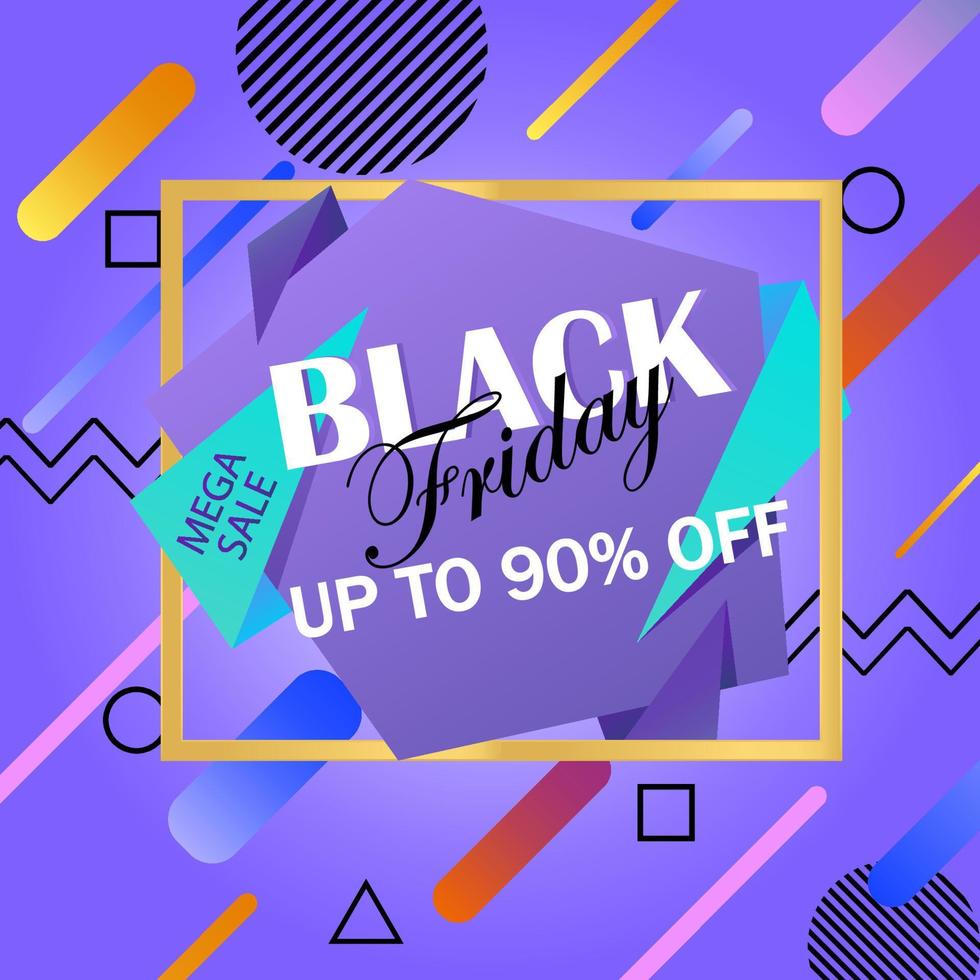 Black Friday. Special offers. Sale and Discount. Design template. Vector illustration. EPS 10