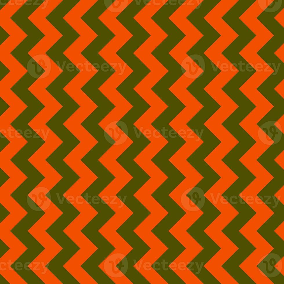 Classic olive green and orange chevron seamless pattern. Seamless zig zag pattern background. Regular texture background. Suitable for poster, brochure, leaflet, backdrop, card. photo