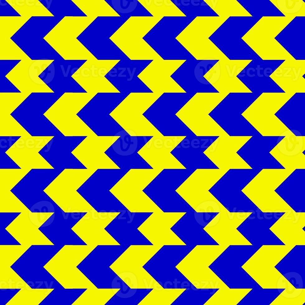 Classic blue and yellow chevron seamless pattern. Seamless zig zag pattern background. Regular texture background. Suitable for poster, brochure, leaflet, backdrop, card, etc. photo