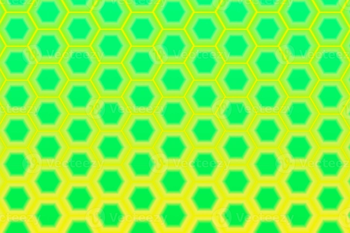 Yellow and gradient background with structure honeycomb green pattern with shining strokes around us, banner for social media post, space for text background download photo