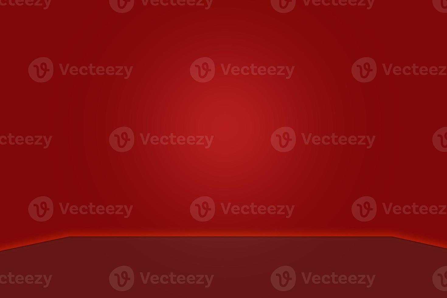 Red room and red wall in an empty room with Dark reddish floor Background Download photo