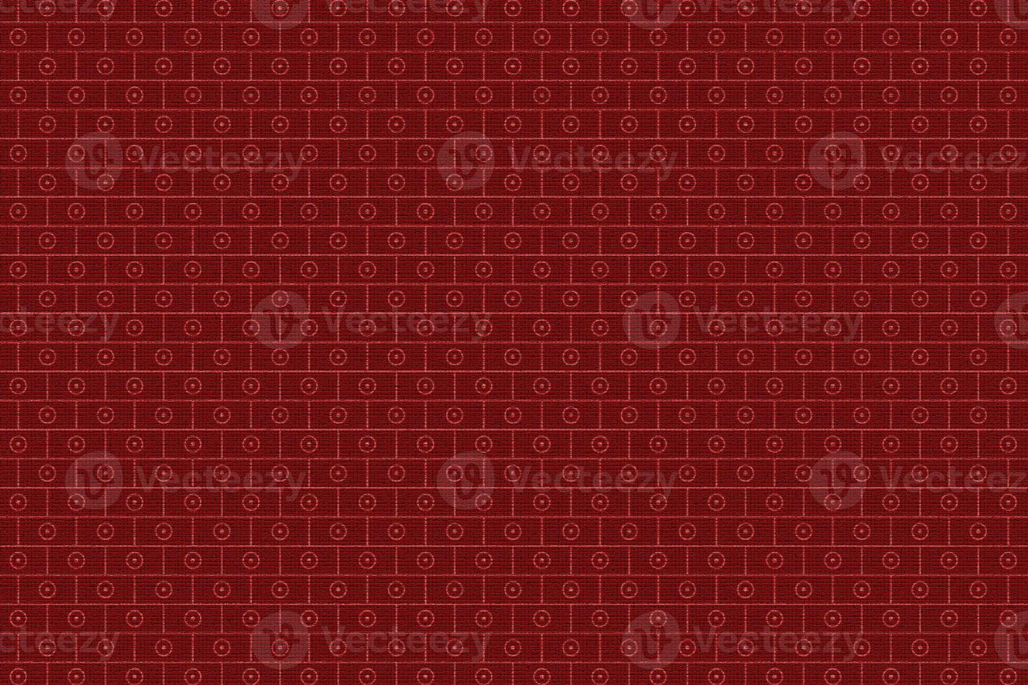 Red Grungy Textured with white concentric circle pattern,Banner for social media, wall Background photo