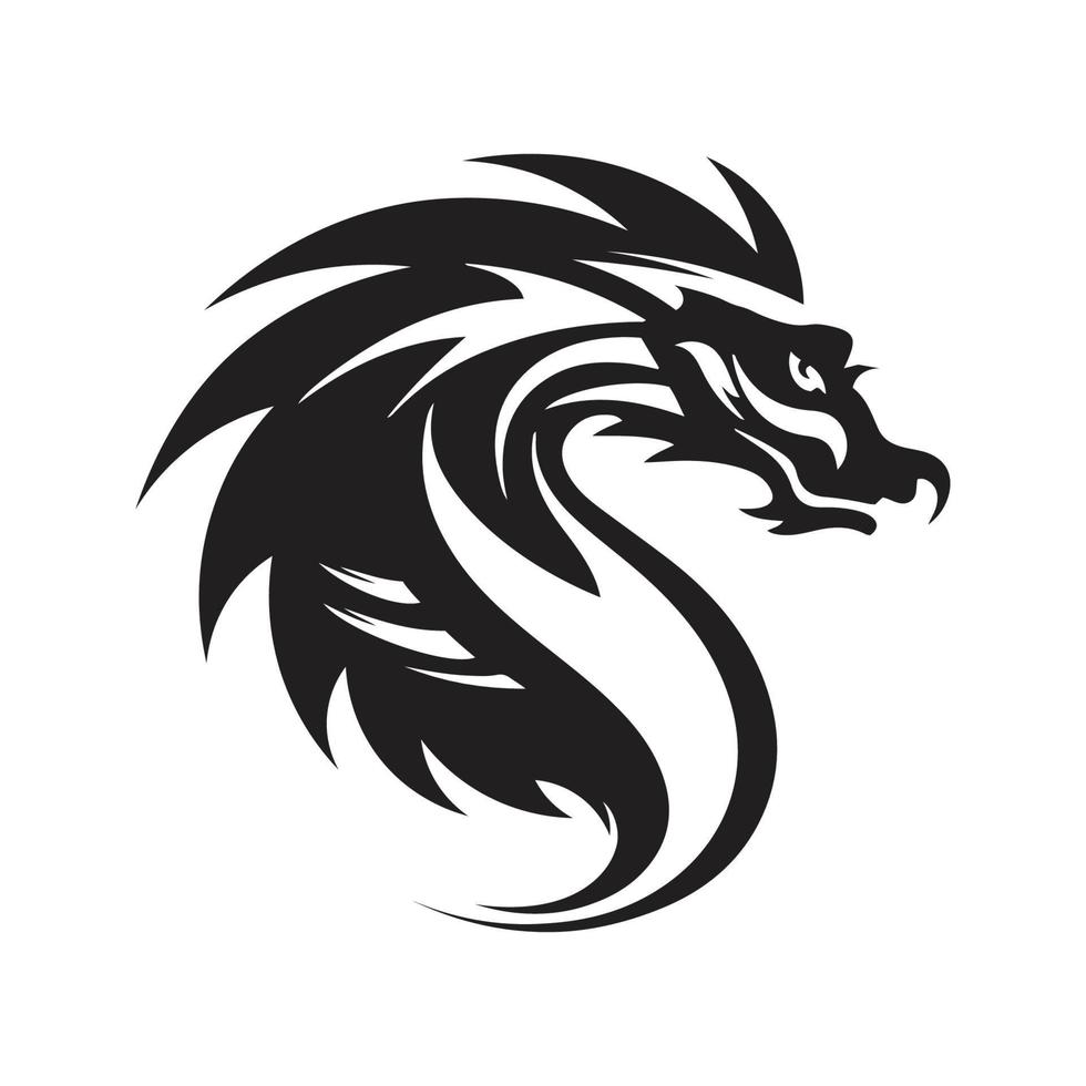 dragon mascot logo ,hand drawn illustration. Suitable For Logo ...