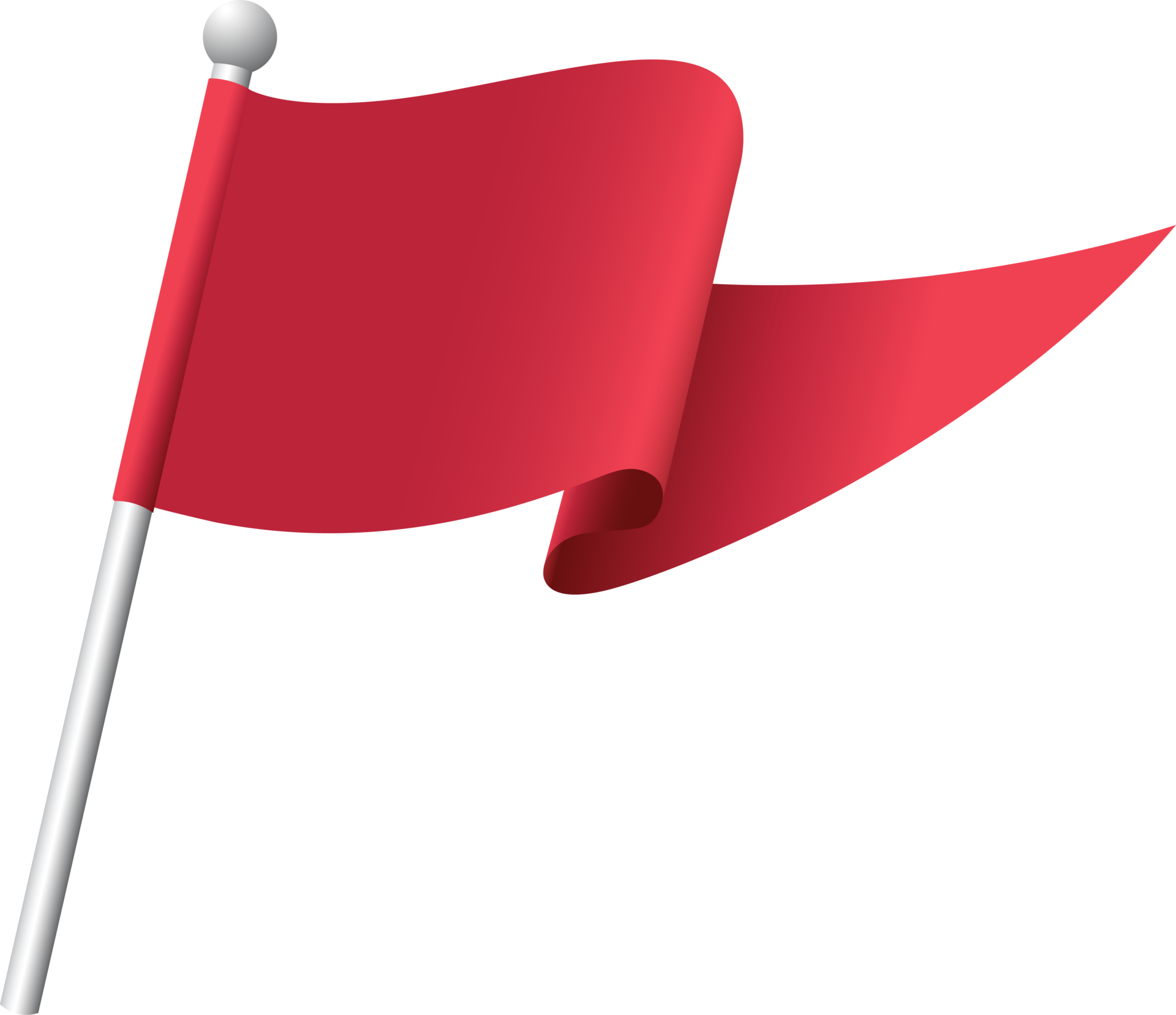Free Triangle-shaped flag flapping, element and decoration design
