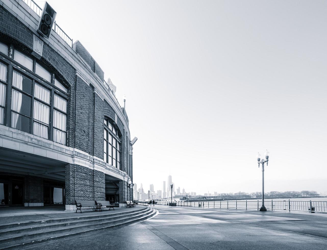 March 6 2023. Chicago, Illinois. Architecture and a building at Navy Pier in Chicago. photo