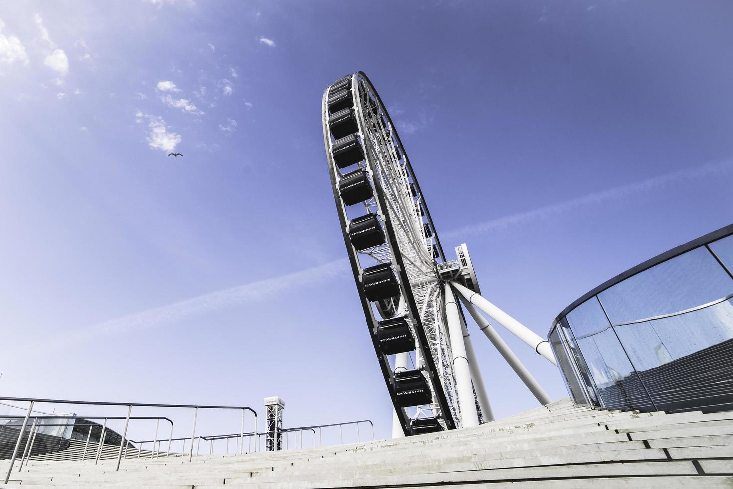 March 8 2023. Chicago, Illinois. A Ferris wheel at Navy Pier in Chicago. photo