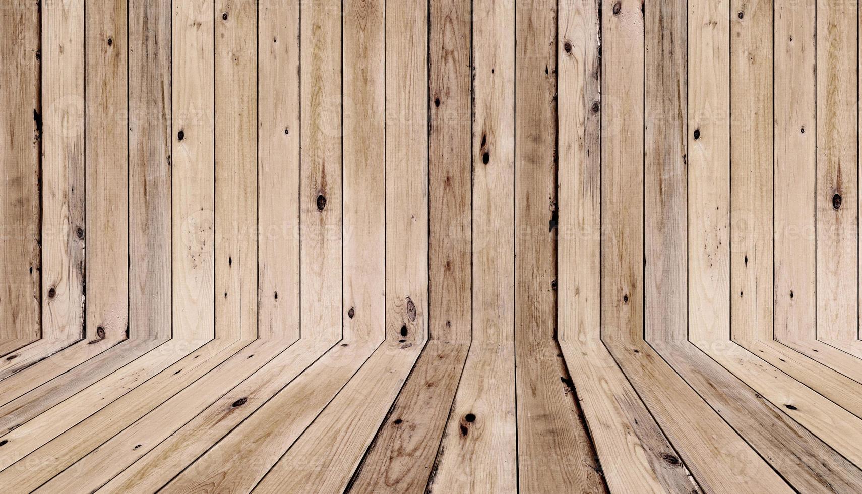 old wooden wall and floor photo
