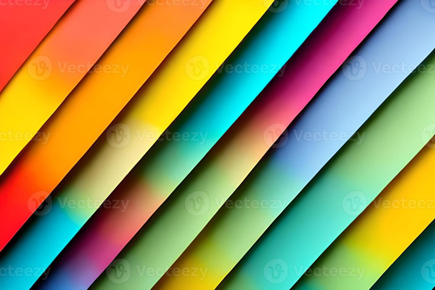 Rainbow colored paper cut arrange for beautiful background backdrop. Paper art rainbow paper fold and cut background with 3d effect, vibrant colors, vector illustration and design material element. photo