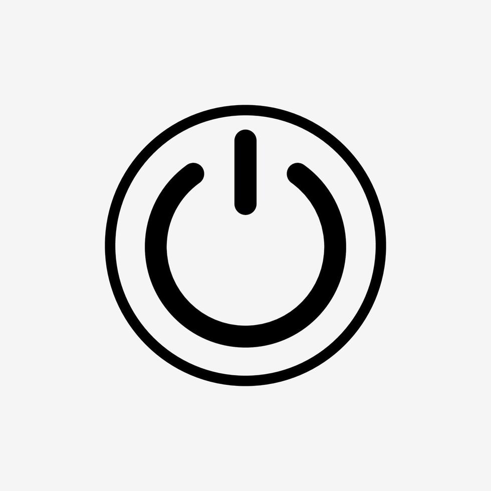 Shut Down icon. Power On Off sign. Vector illustration