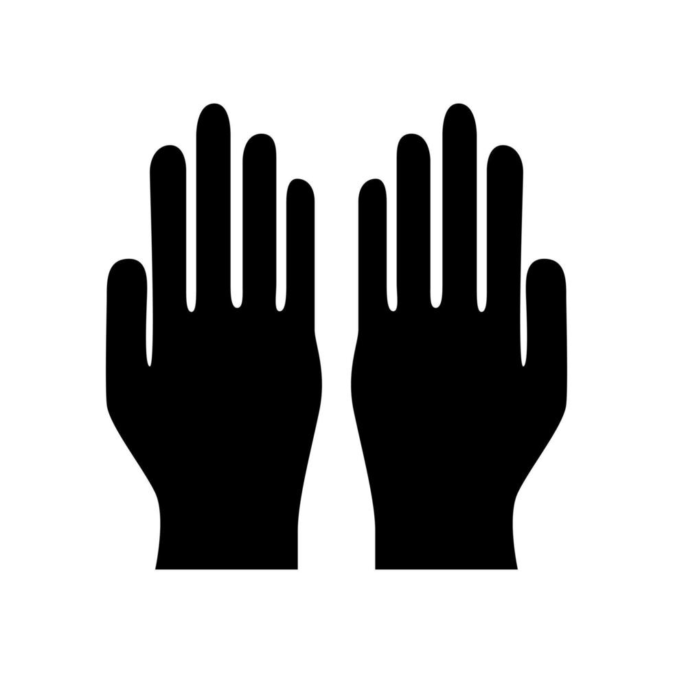 illustration of a hand praying or asking. Islamic icons can be used for the month of Ramadan, Eid and Eid Al-Adha. for logo, website and poster designs. vector
