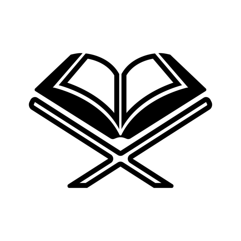 illustration of the holy quran book book. Islamic icons can be used for the month of Ramadan, Eid and Eid Al-Adha. for logo, website and poster designs. vector
