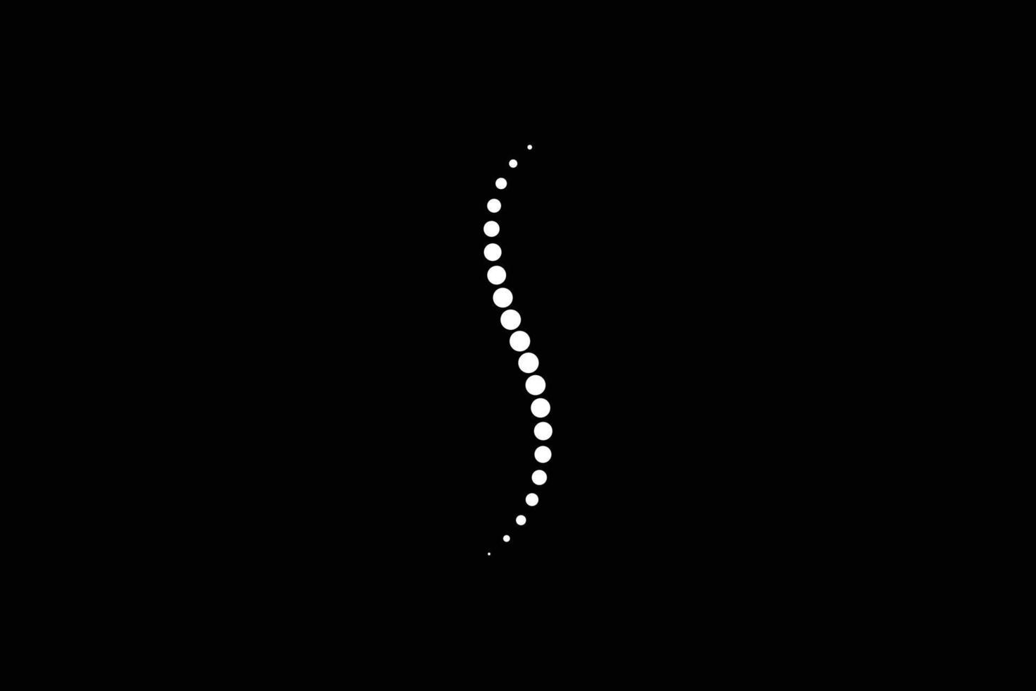 Halftone spine icon logo design vector template
