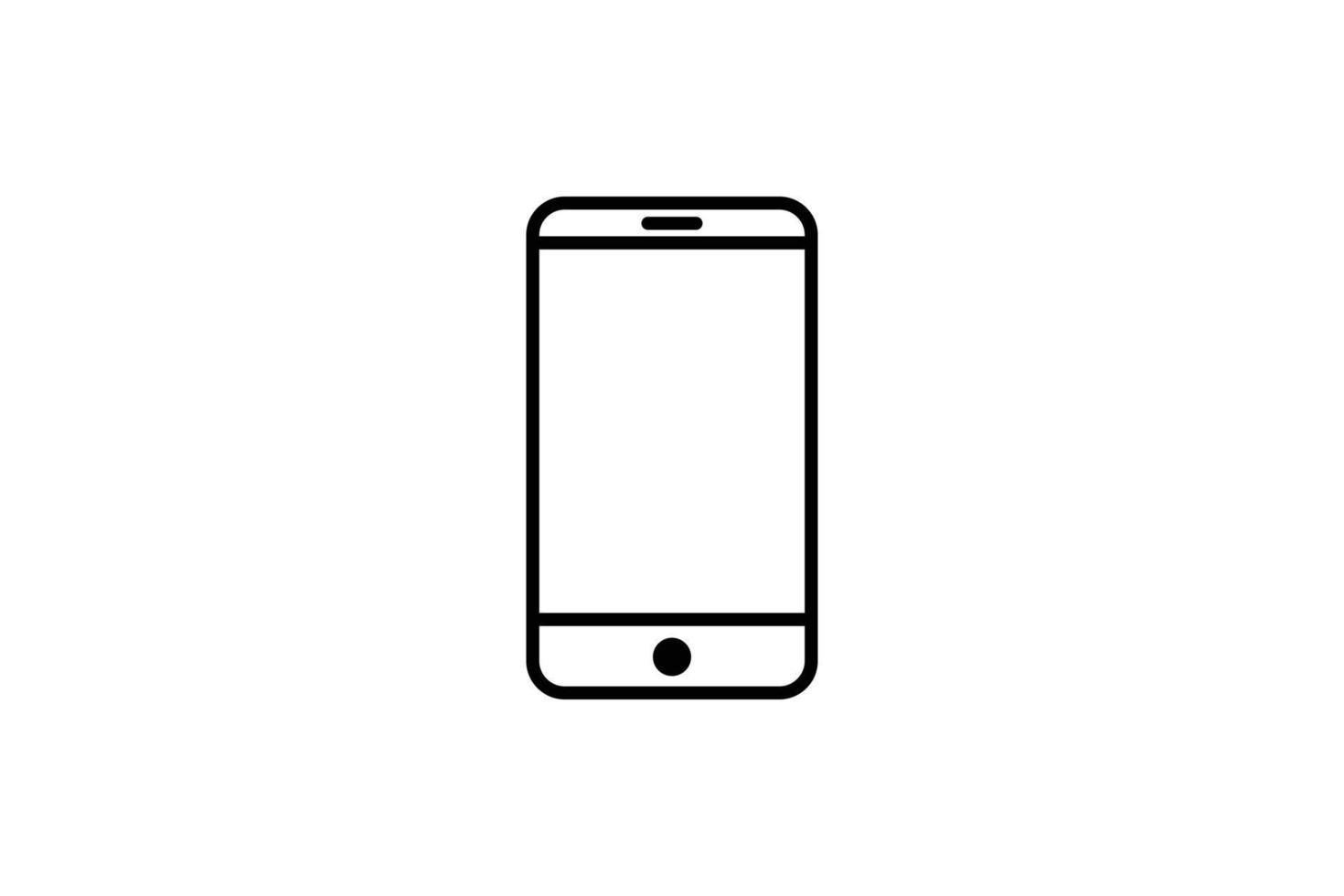 Mobile phone icon vector design template 1