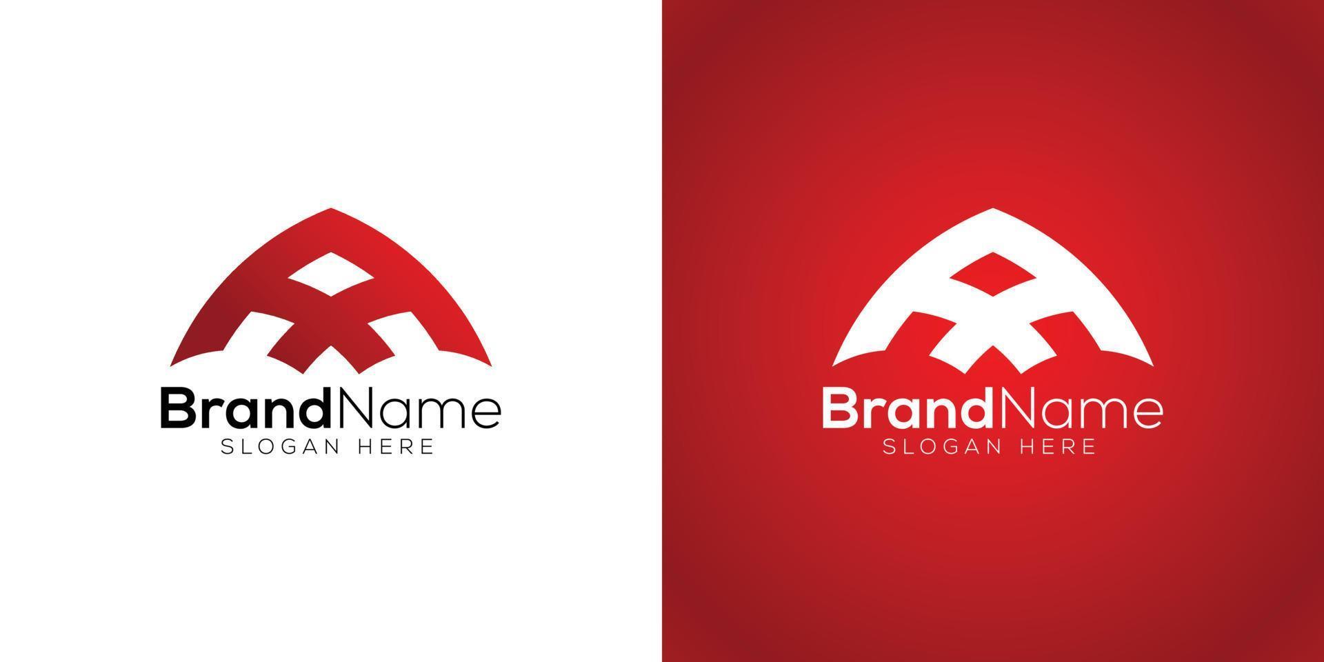 Business growth arrow logo design template vector