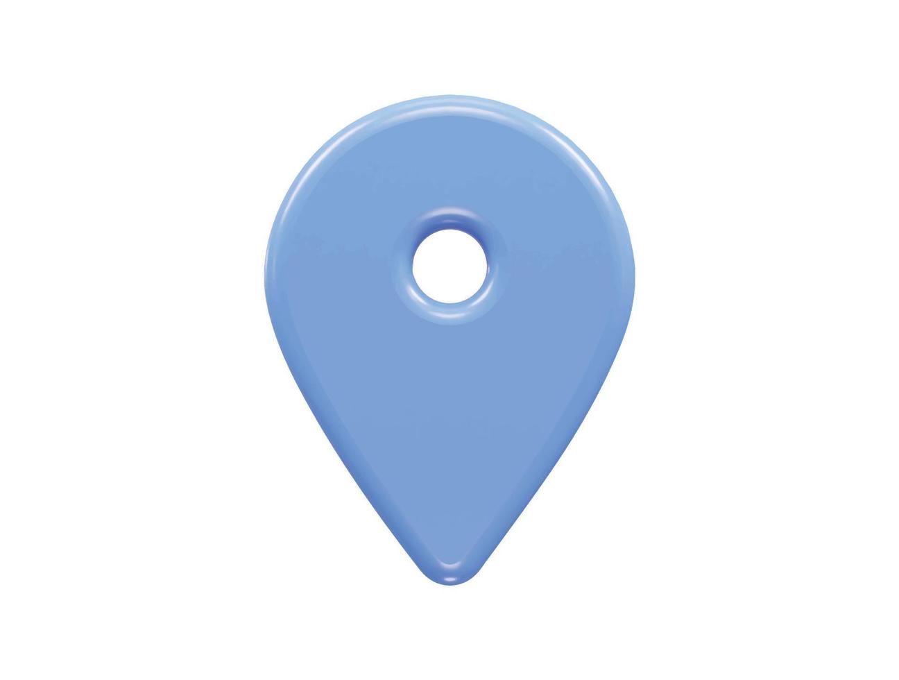 3d rendering location icon vector