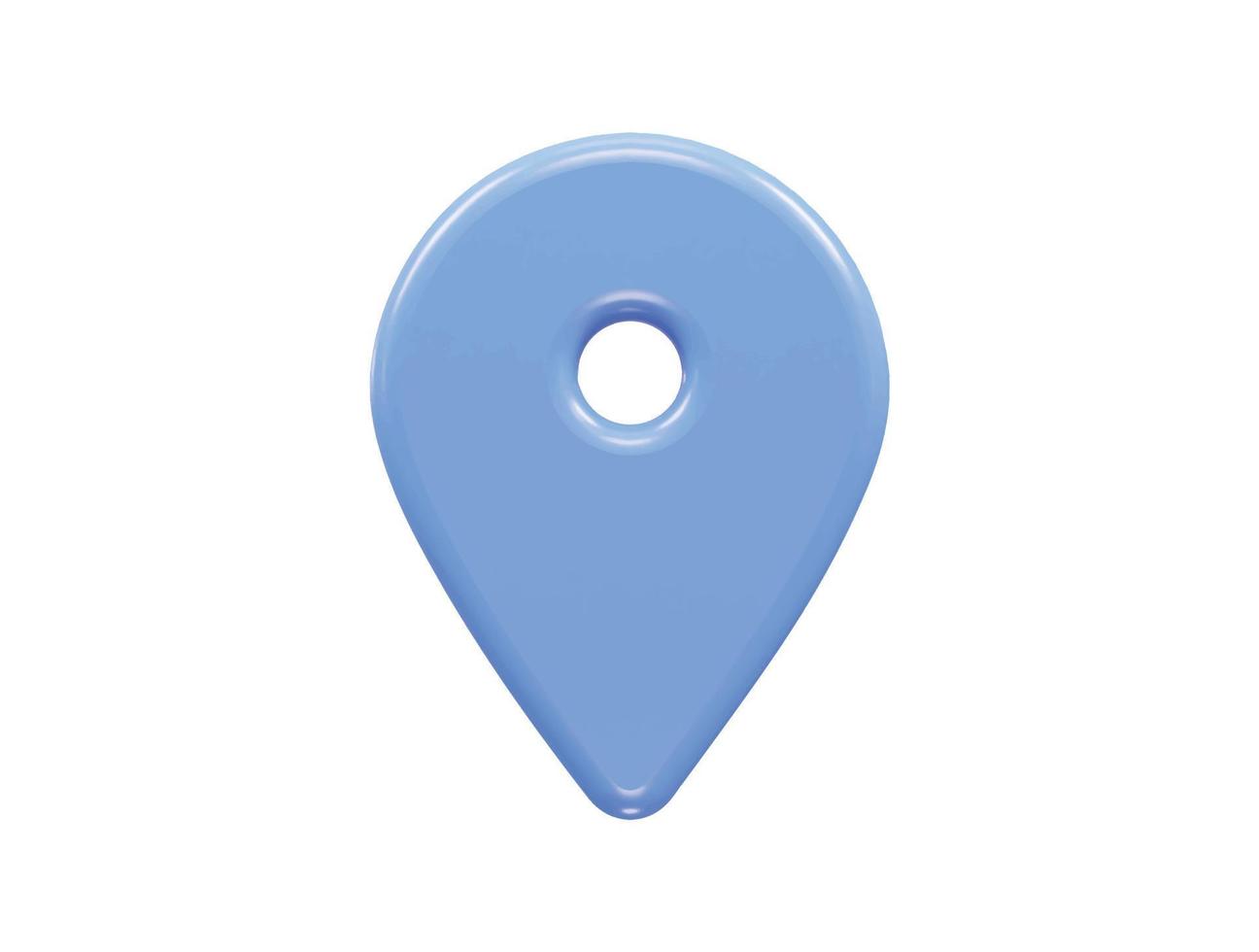 3d rendering location icon vector