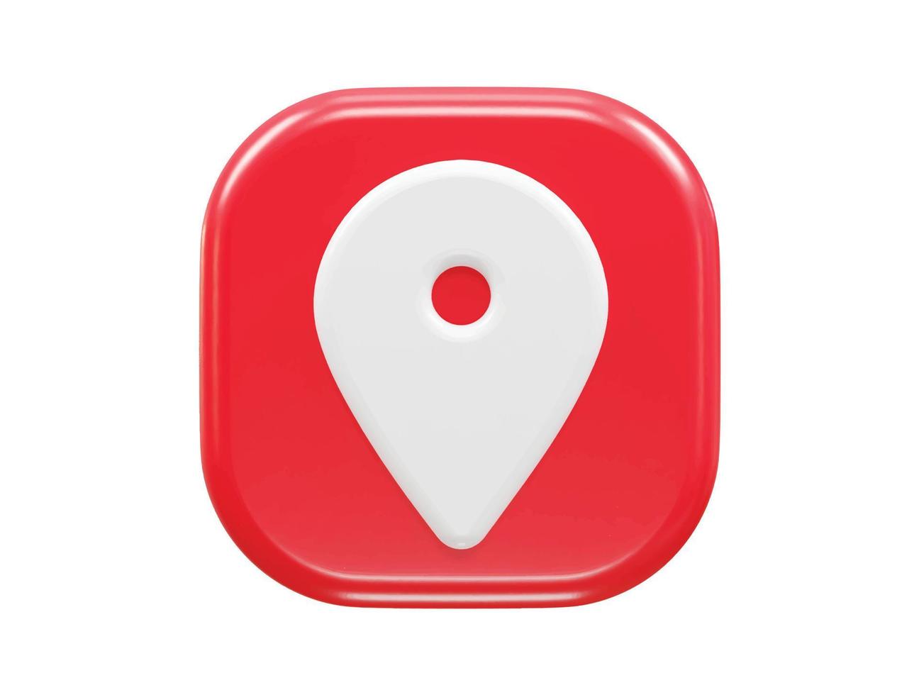 3d rendering location icon vector