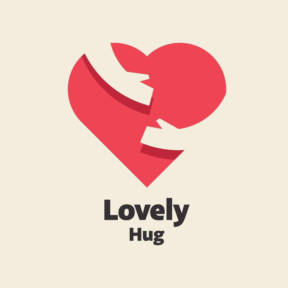 Love Hug Logo vector