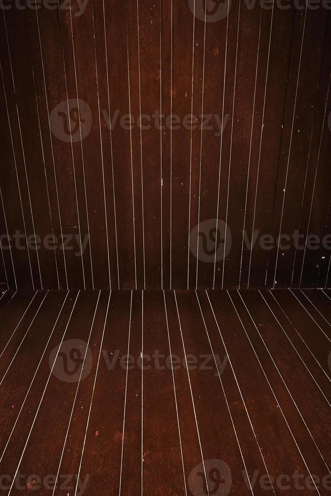Wooden floor and wall photo