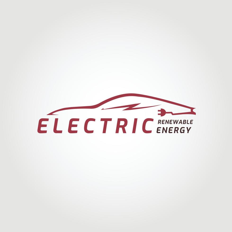 eléctrico coche logo. creativo eléctrico coche concepto vector ilustración diseño