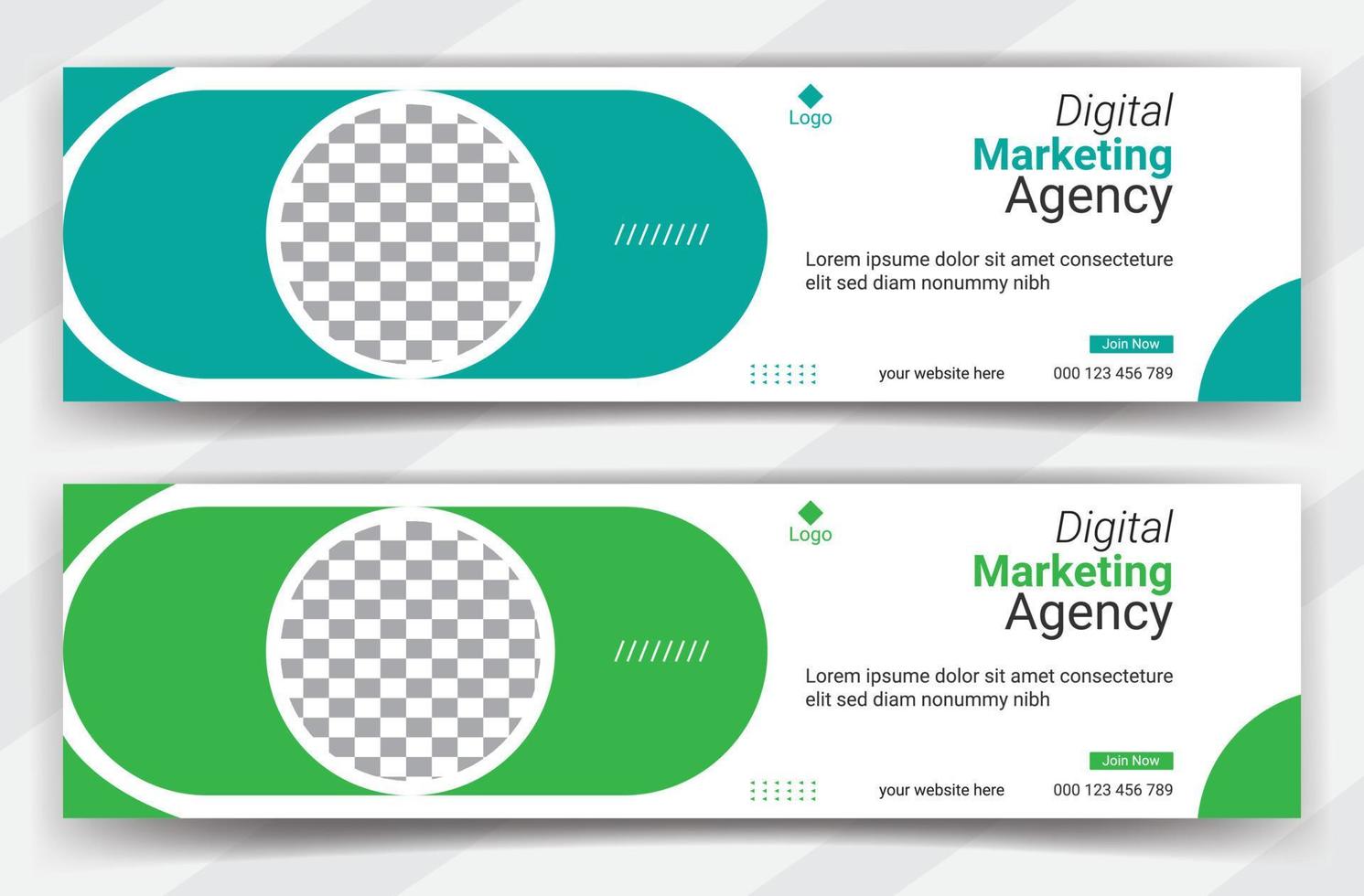 business cover page or web ads banner design template Free Vector