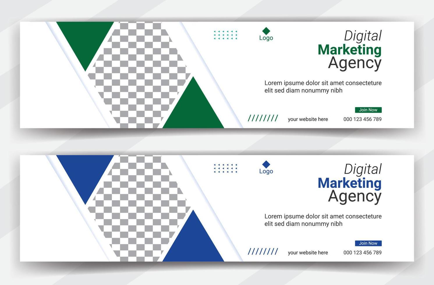 business cover page or web ads banner design template Free Vector