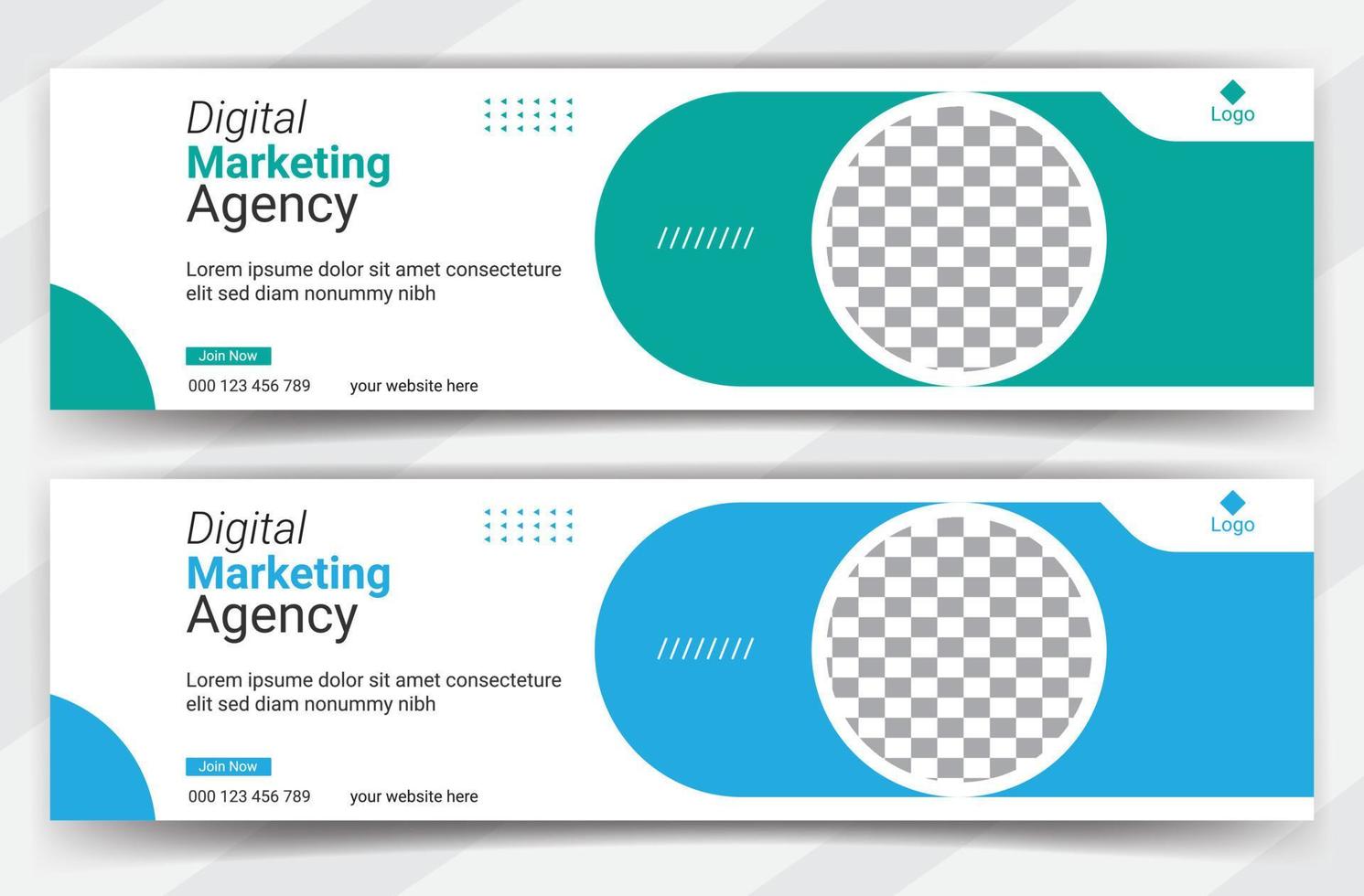 business cover page or web ads banner design template Free Vector