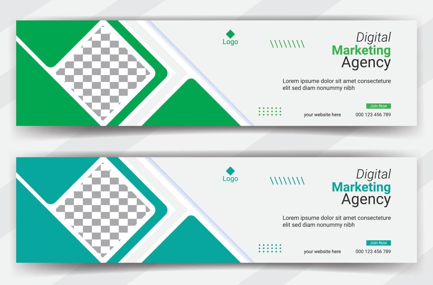 business cover page or web ads banner design template Free Vector