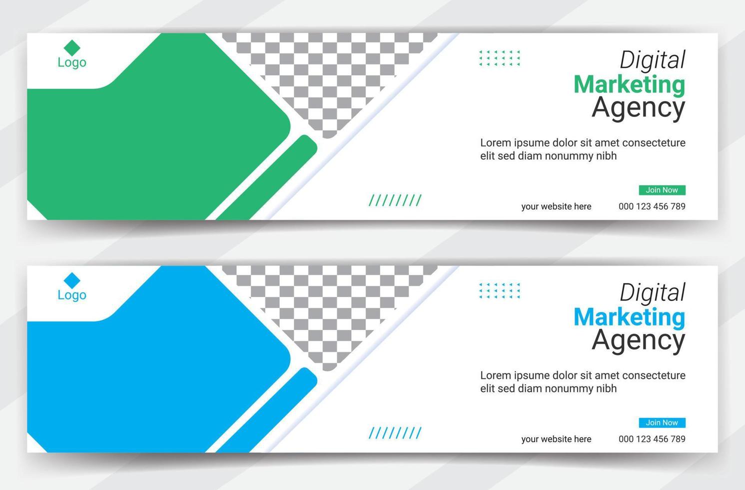 business cover page or web ads banner design template Free Vector