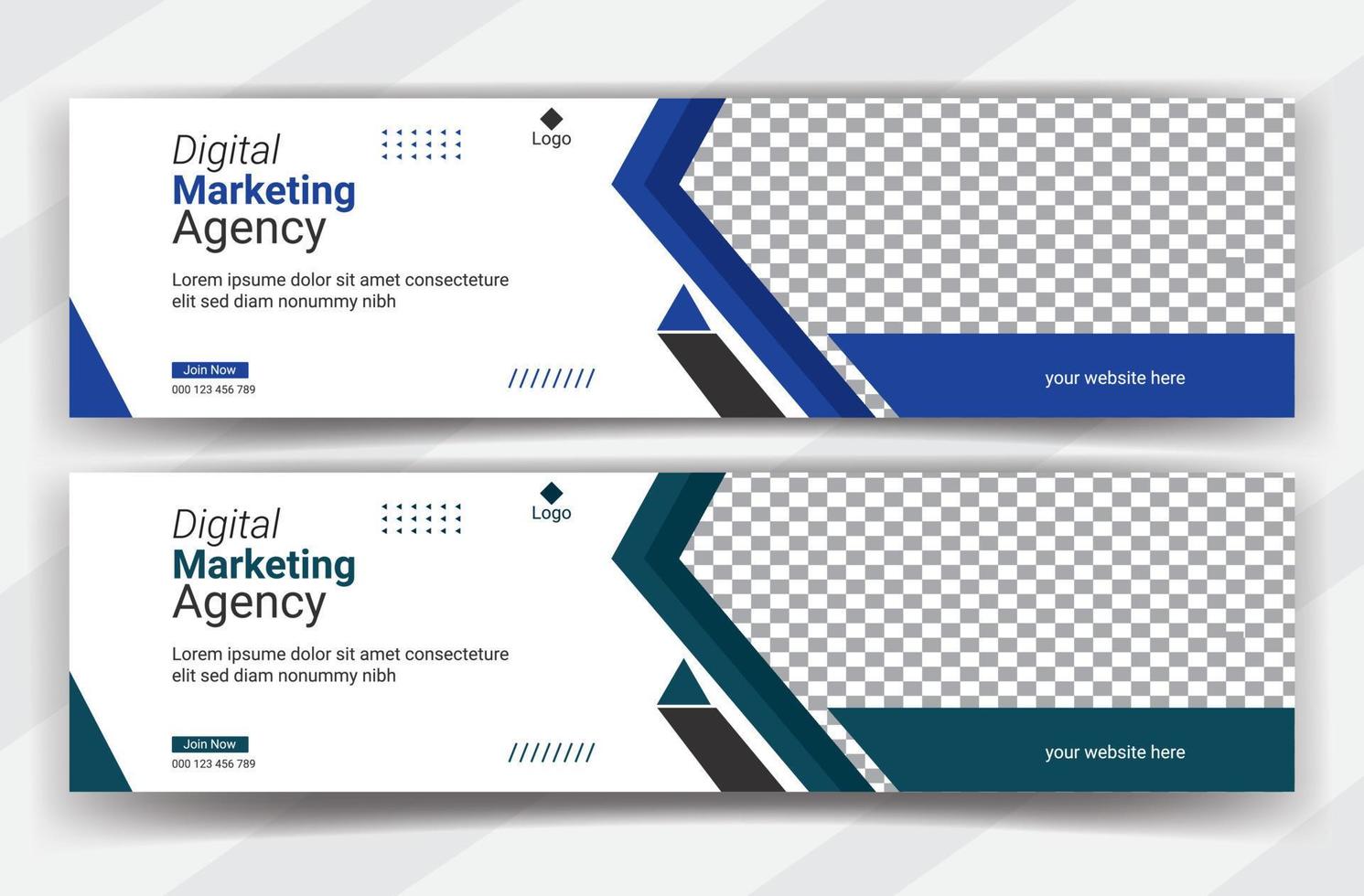 business cover page or web ads banner design template Free Vector