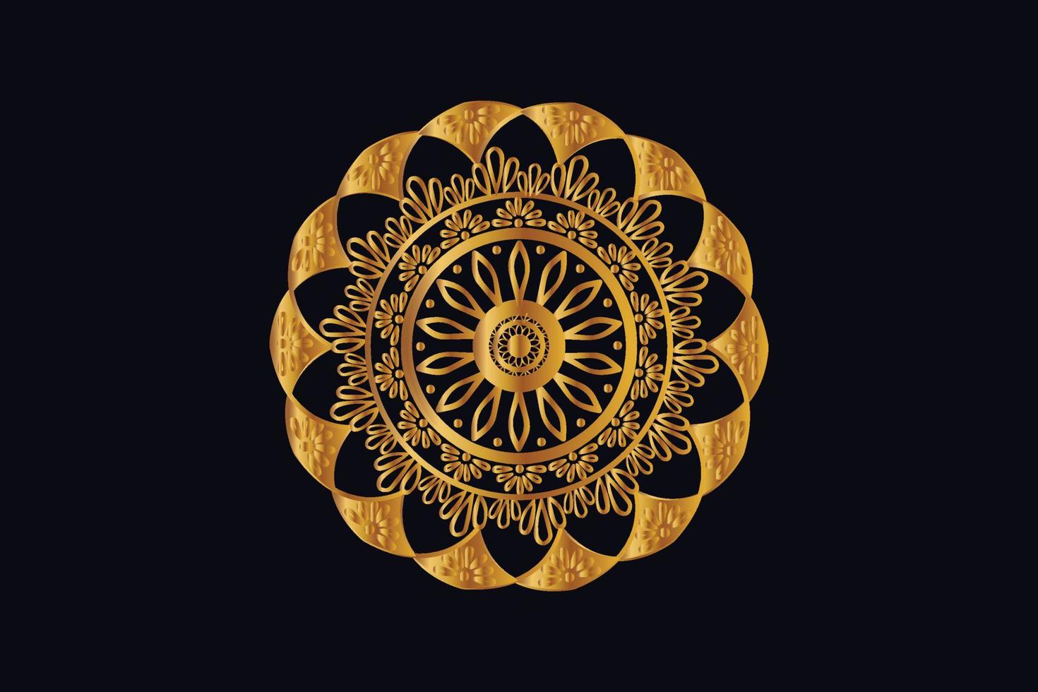 Luxury Golden Royal Mandala Design Vector for Background. Golden mandala design. Islamic background design