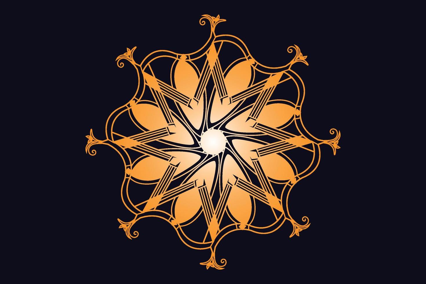 Luxury Golden Royal Mandala Design Vector for Background. Golden mandala design. Islamic background design